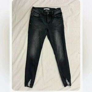 KanCan Eatilo Distressed Skinny Black Jeans Size  27